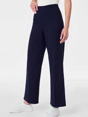 SPANX NEW without tags Spanx Stretch Twill Cropped Wide Leg Pant Lapis Blue XL